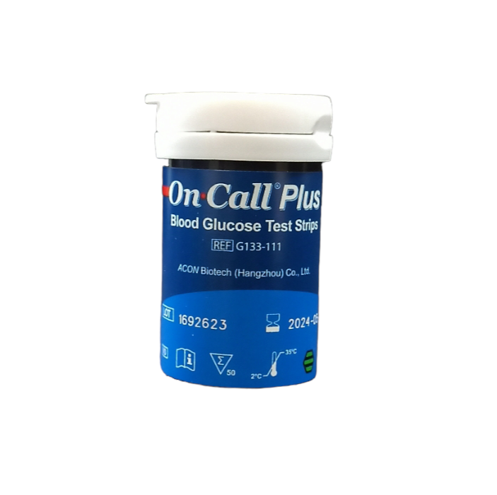 On-Call Plus Glucostrips 50’s