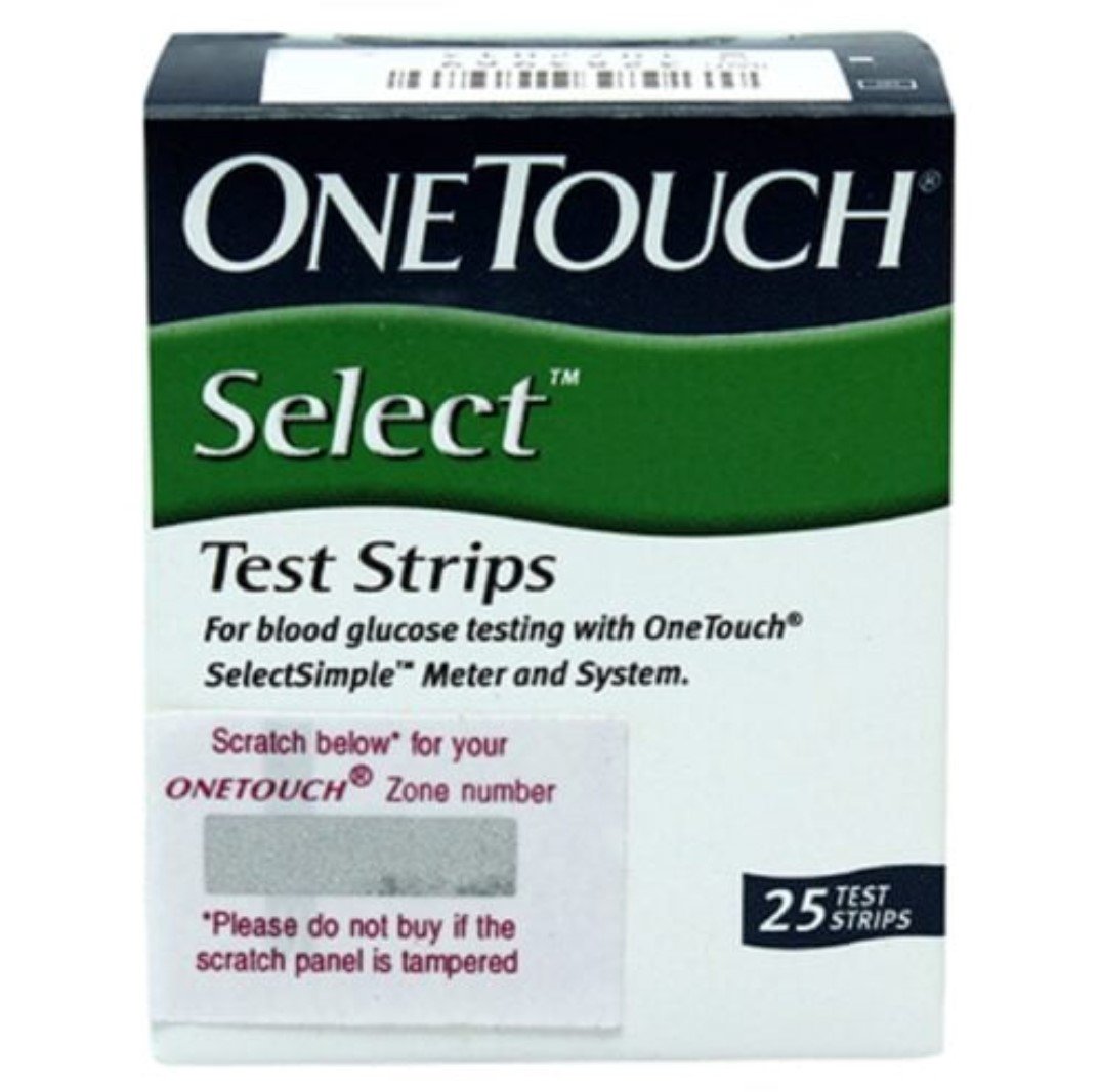 One touch Select Simple Glucostrips 25’s